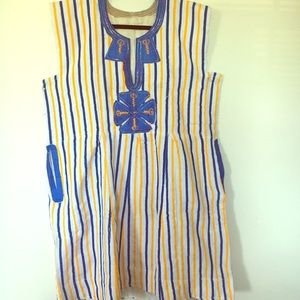 Authentic African batakari smock dress NWOT